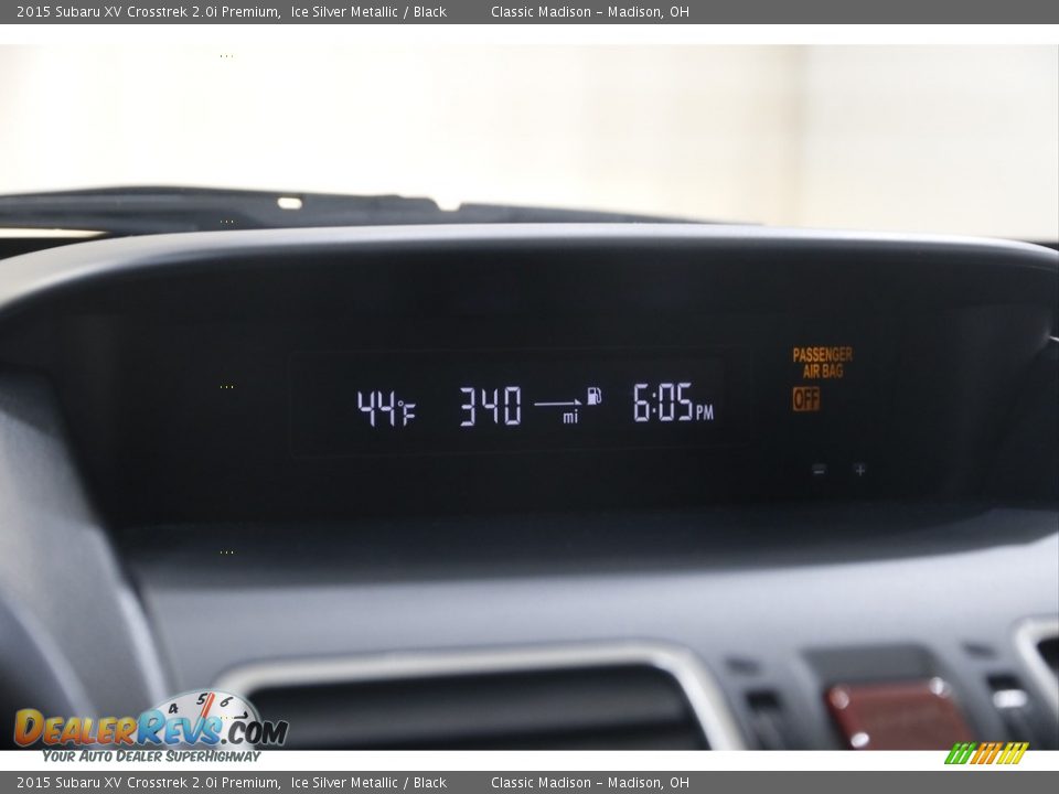 2015 Subaru XV Crosstrek 2.0i Premium Ice Silver Metallic / Black Photo #10