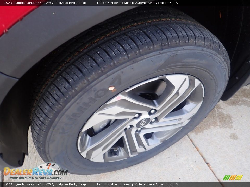 2023 Hyundai Santa Fe SEL AWD Calypso Red / Beige Photo #10