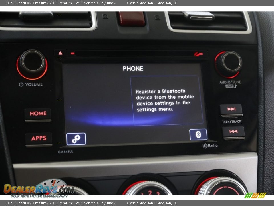 2015 Subaru XV Crosstrek 2.0i Premium Ice Silver Metallic / Black Photo #12