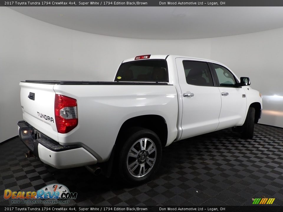2017 Toyota Tundra 1794 CrewMax 4x4 Super White / 1794 Edition Black/Brown Photo #12