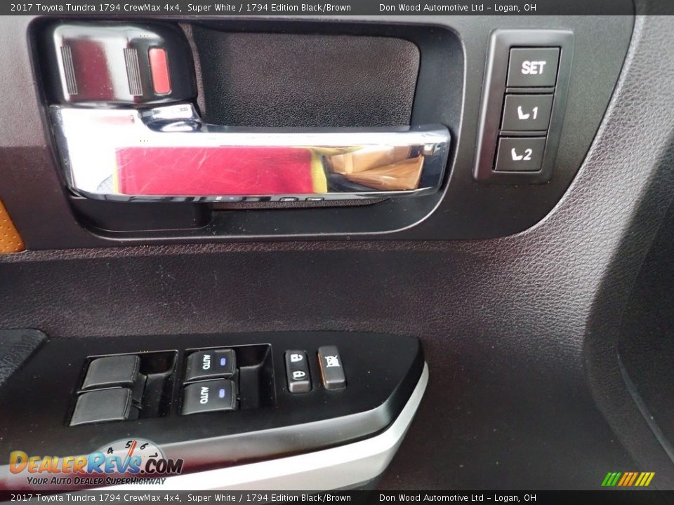 2017 Toyota Tundra 1794 CrewMax 4x4 Super White / 1794 Edition Black/Brown Photo #14
