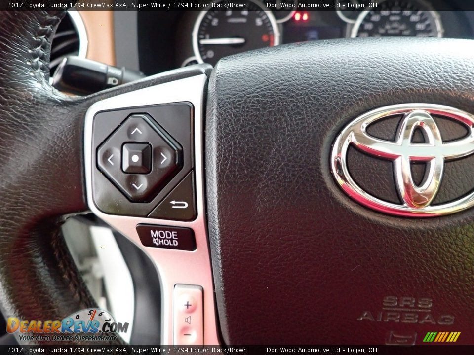 2017 Toyota Tundra 1794 CrewMax 4x4 Super White / 1794 Edition Black/Brown Photo #18