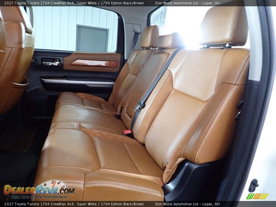 2017 Toyota Tundra 1794 CrewMax 4x4 Super White / 1794 Edition Black/Brown Photo #26