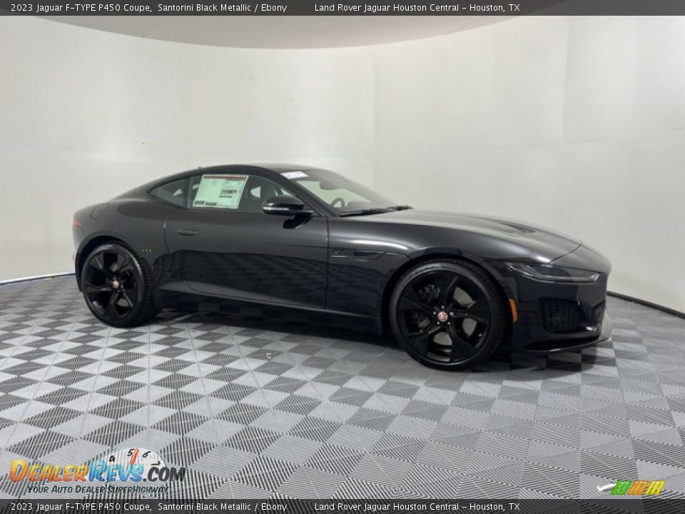 2023 Jaguar F-TYPE P450 Coupe Santorini Black Metallic / Ebony Photo #11