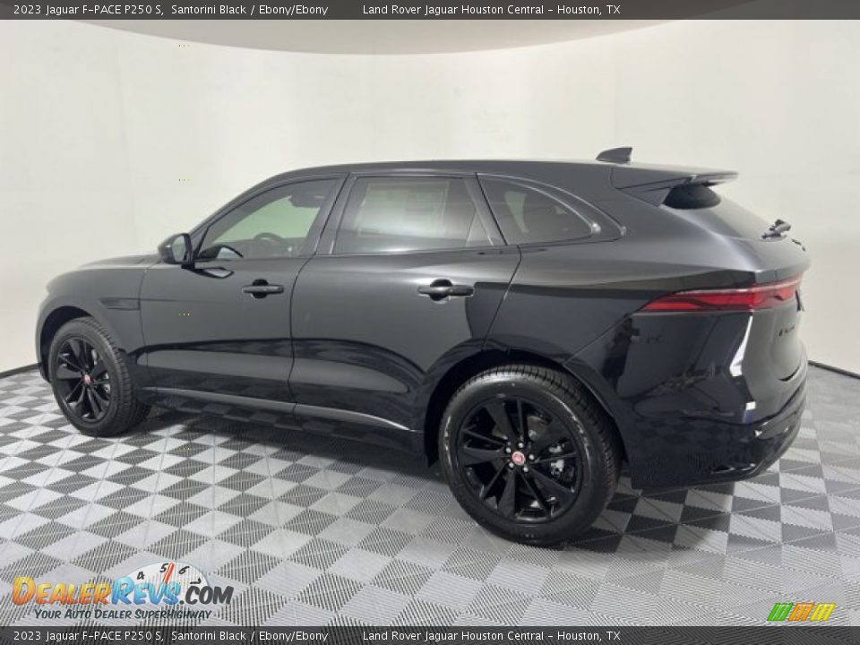 2023 Jaguar F-PACE P250 S Santorini Black / Ebony/Ebony Photo #6