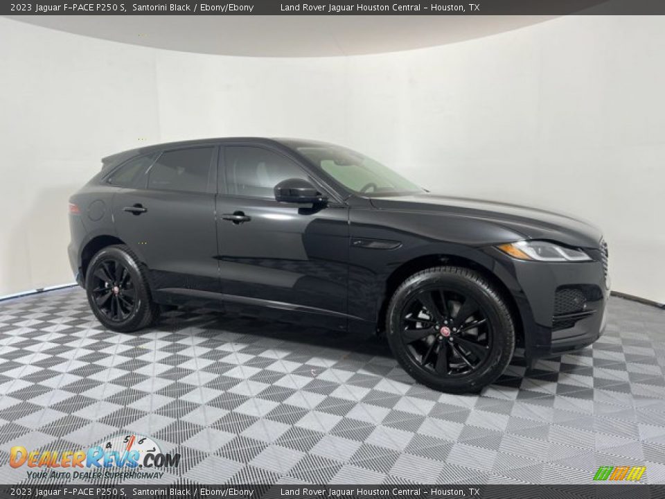 2023 Jaguar F-PACE P250 S Santorini Black / Ebony/Ebony Photo #11