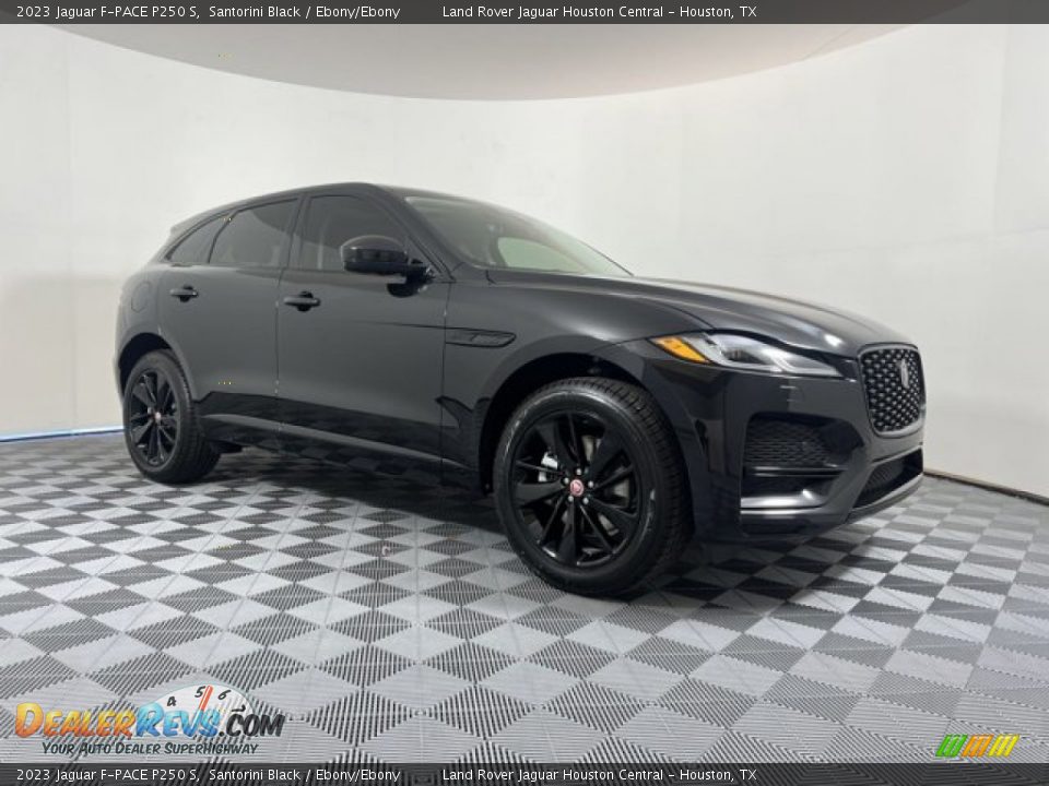 2023 Jaguar F-PACE P250 S Santorini Black / Ebony/Ebony Photo #12