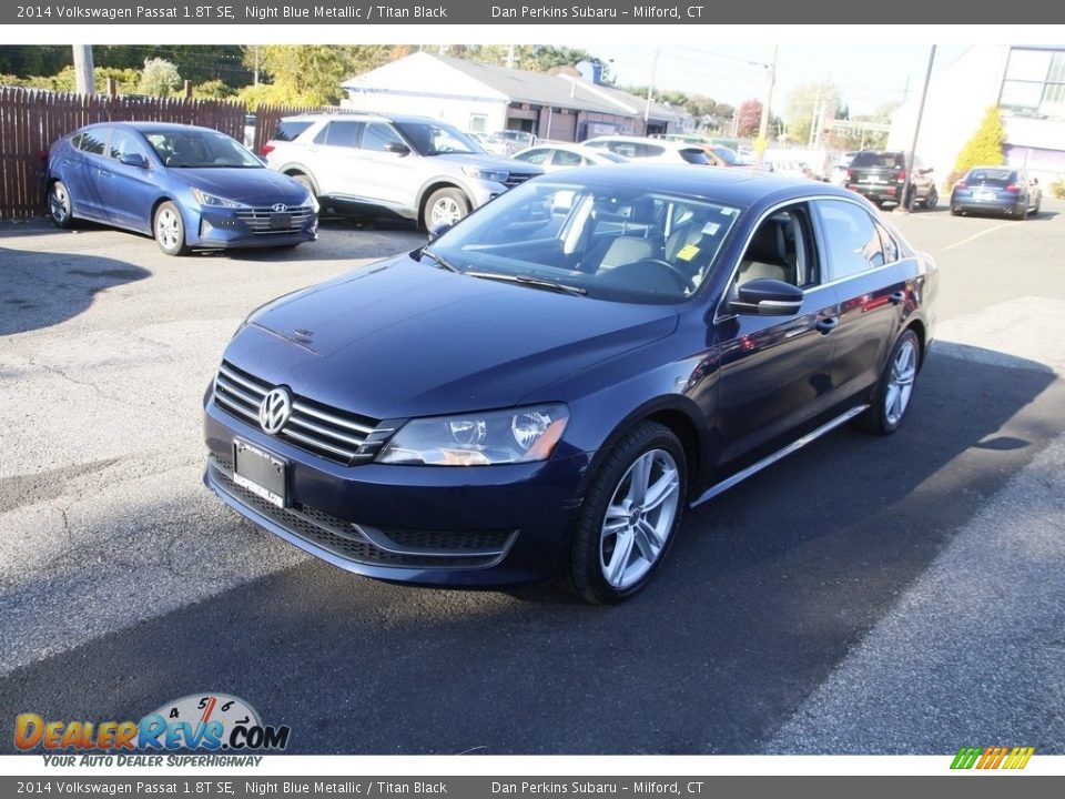 2014 Volkswagen Passat 1.8T SE Night Blue Metallic / Titan Black Photo #1