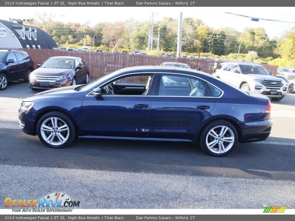 Night Blue Metallic 2014 Volkswagen Passat 1.8T SE Photo #8