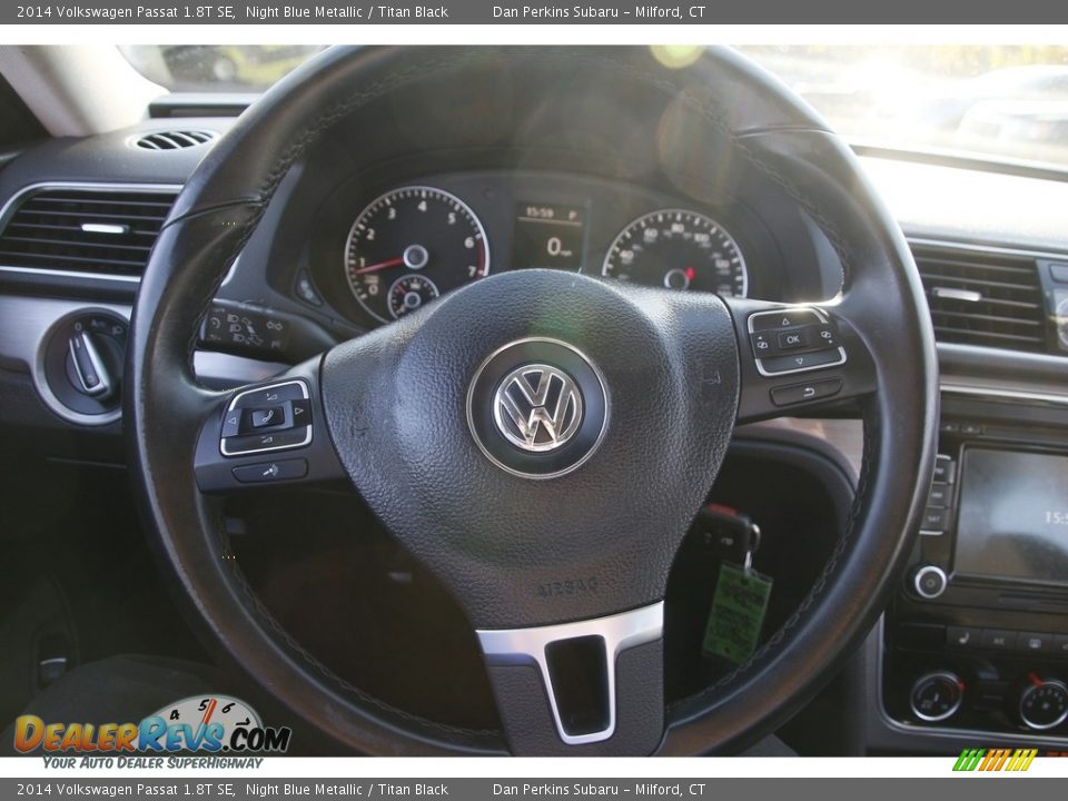 2014 Volkswagen Passat 1.8T SE Steering Wheel Photo #19