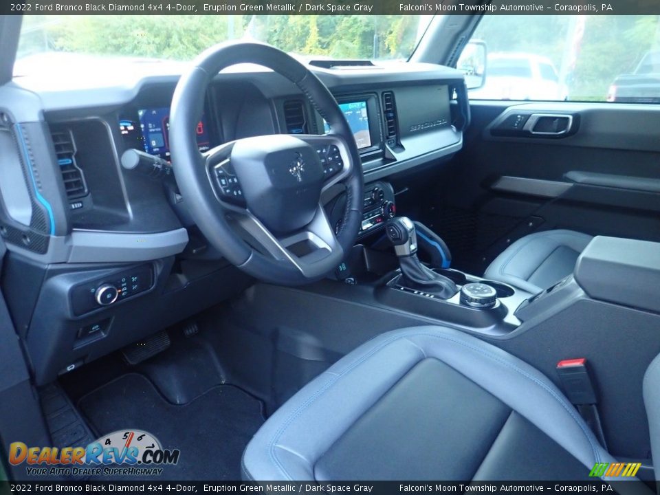 Front Seat of 2022 Ford Bronco Black Diamond 4x4 4-Door Photo #22