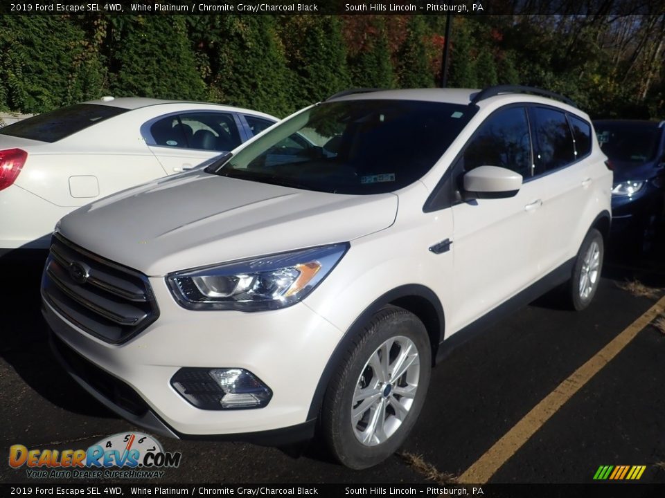 2019 Ford Escape SEL 4WD White Platinum / Chromite Gray/Charcoal Black Photo #1