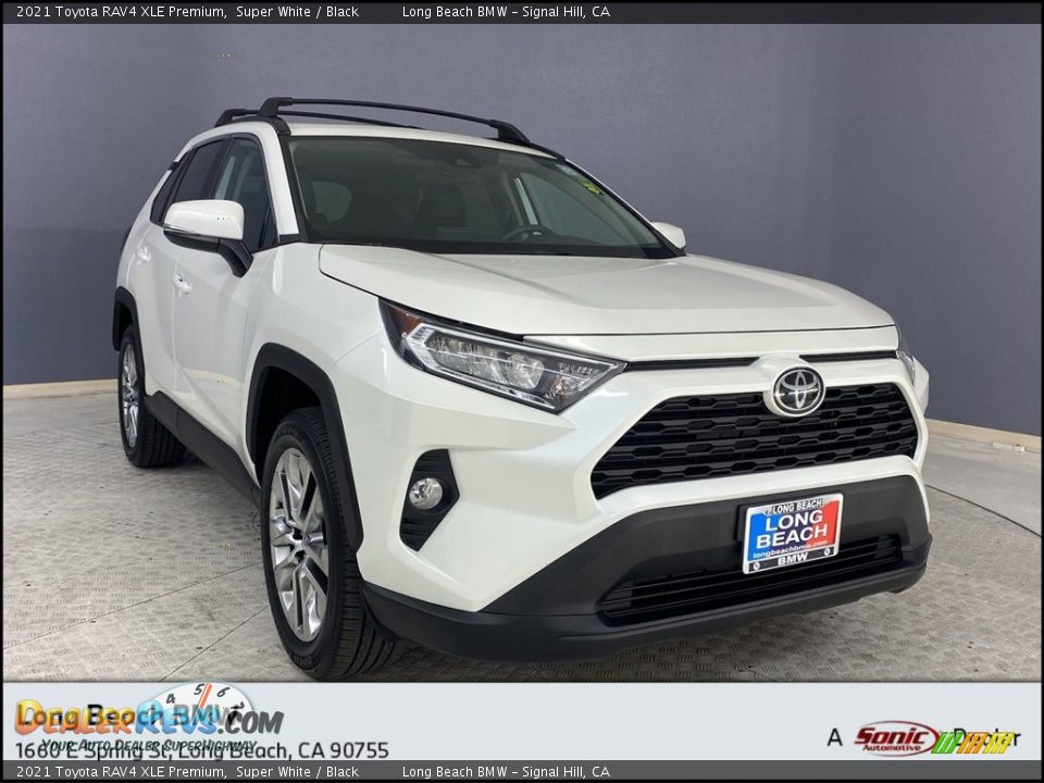 2021 Toyota RAV4 XLE Premium Super White / Black Photo #1