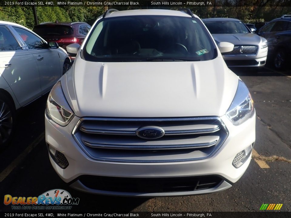 2019 Ford Escape SEL 4WD White Platinum / Chromite Gray/Charcoal Black Photo #3