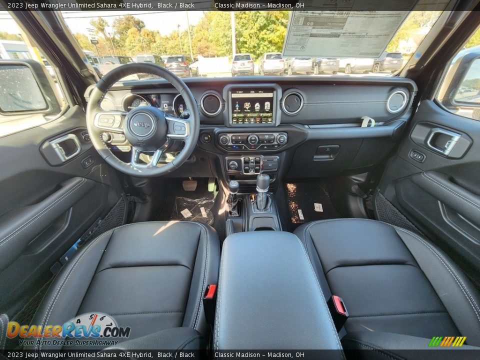 2023 Jeep Wrangler Unlimited Sahara 4XE Hybrid Black / Black Photo #4