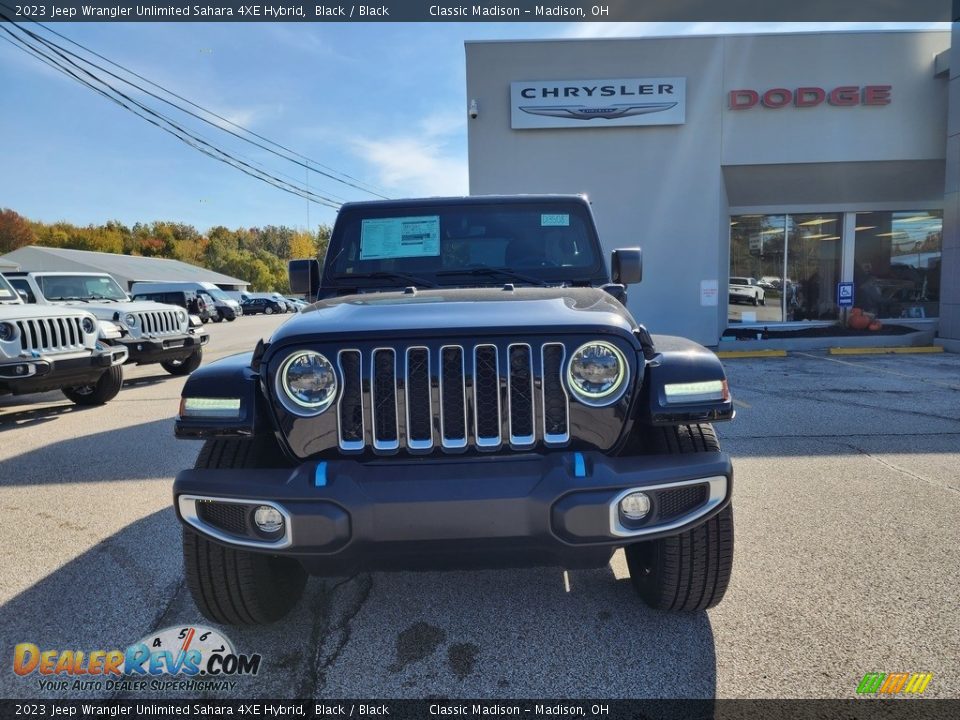 2023 Jeep Wrangler Unlimited Sahara 4XE Hybrid Black / Black Photo #7