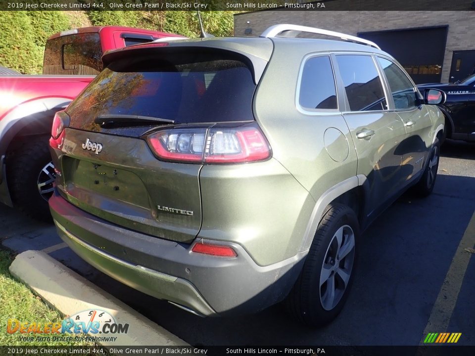 2019 Jeep Cherokee Limited 4x4 Olive Green Pearl / Black/Ski Grey Photo #4