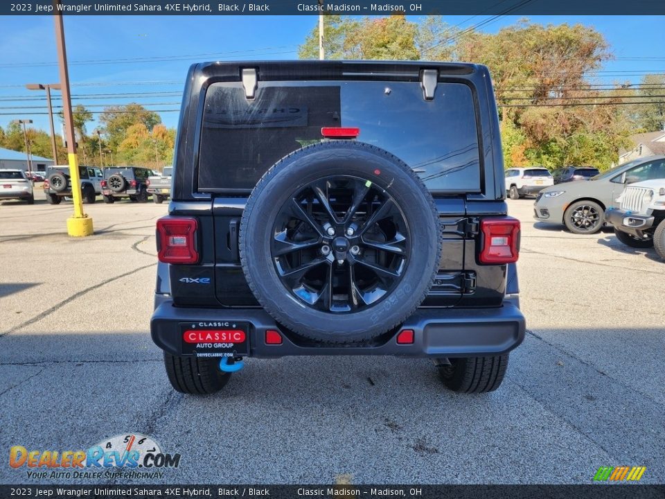 2023 Jeep Wrangler Unlimited Sahara 4XE Hybrid Black / Black Photo #10