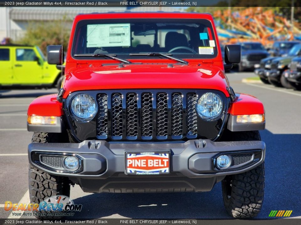 2023 Jeep Gladiator Willys 4x4 Firecracker Red / Black Photo #2