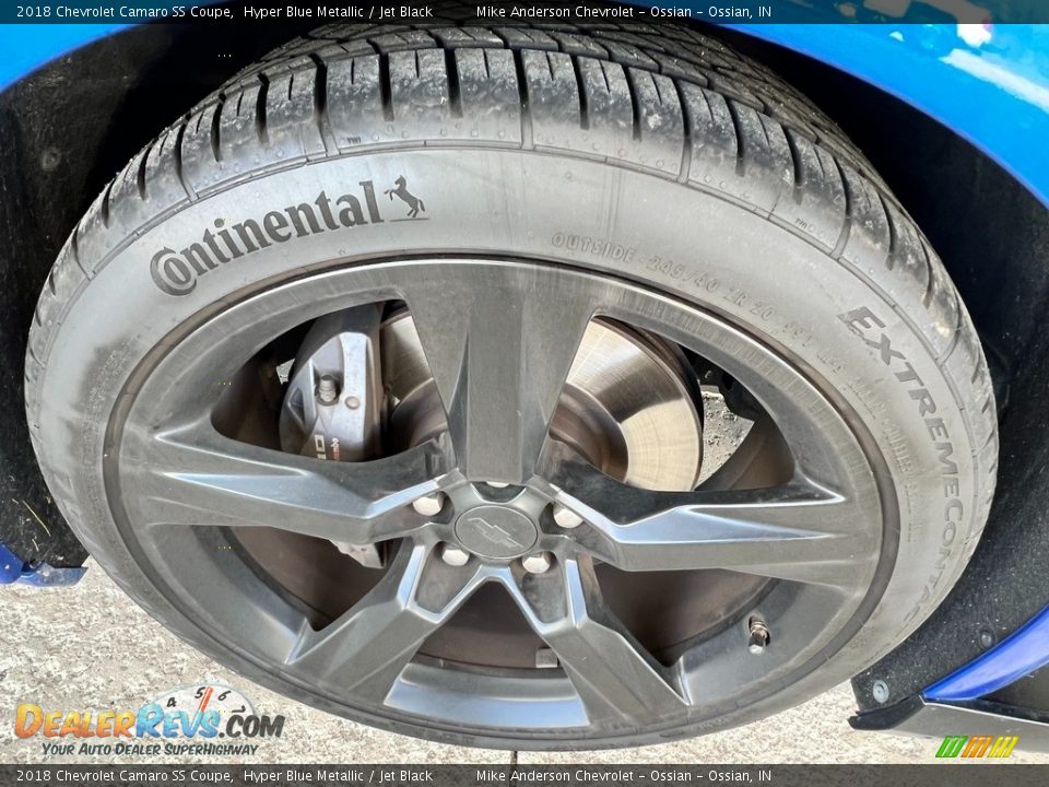 2018 Chevrolet Camaro SS Coupe Hyper Blue Metallic / Jet Black Photo #12