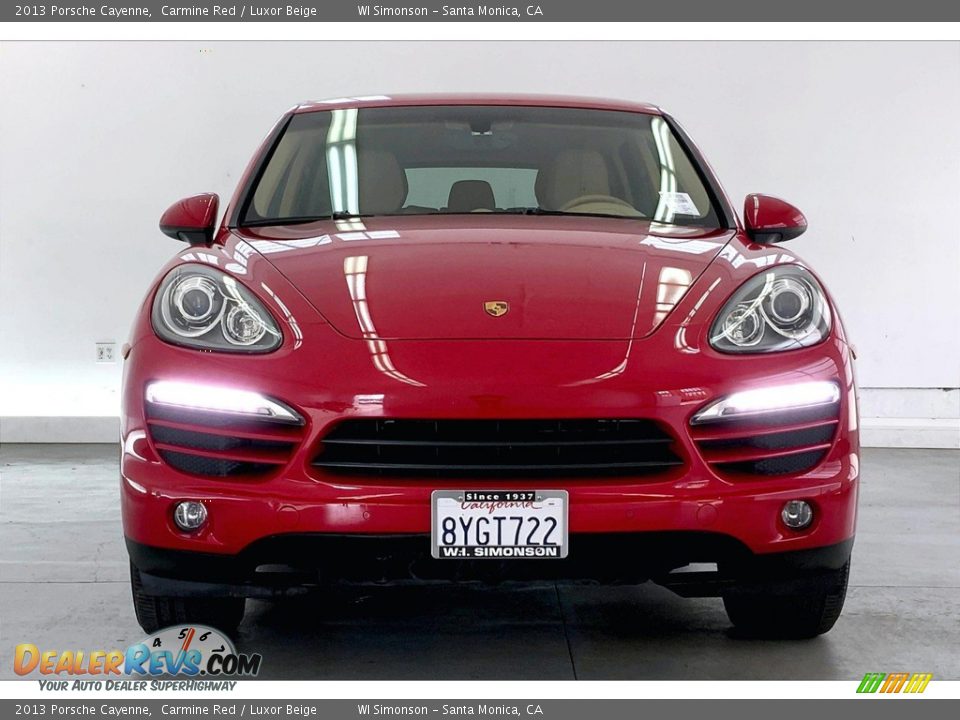 2013 Porsche Cayenne Carmine Red / Luxor Beige Photo #2