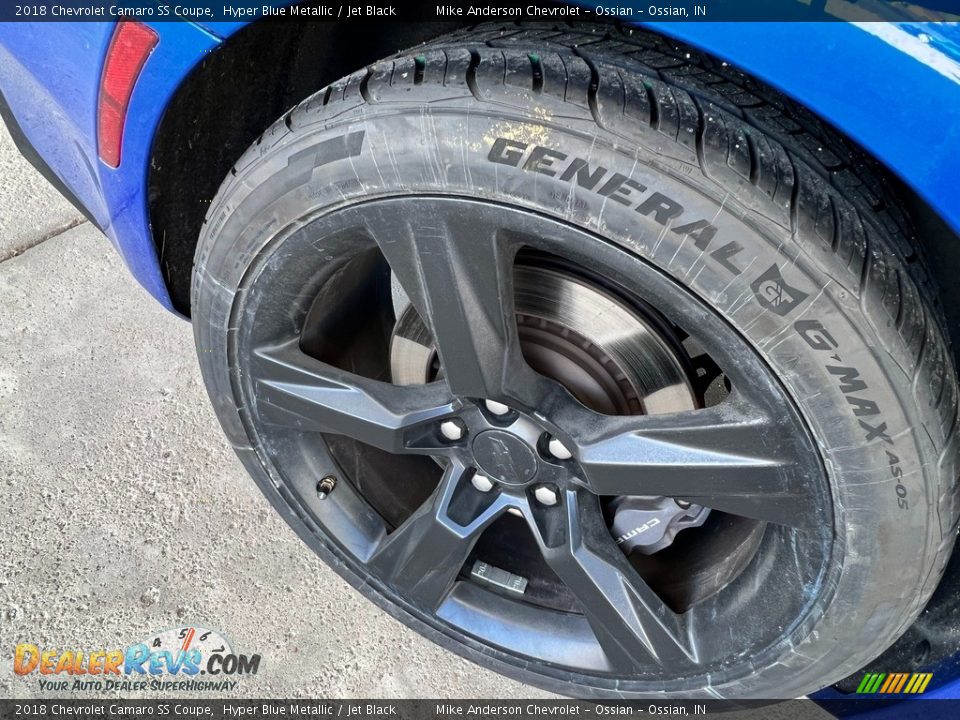 2018 Chevrolet Camaro SS Coupe Hyper Blue Metallic / Jet Black Photo #13