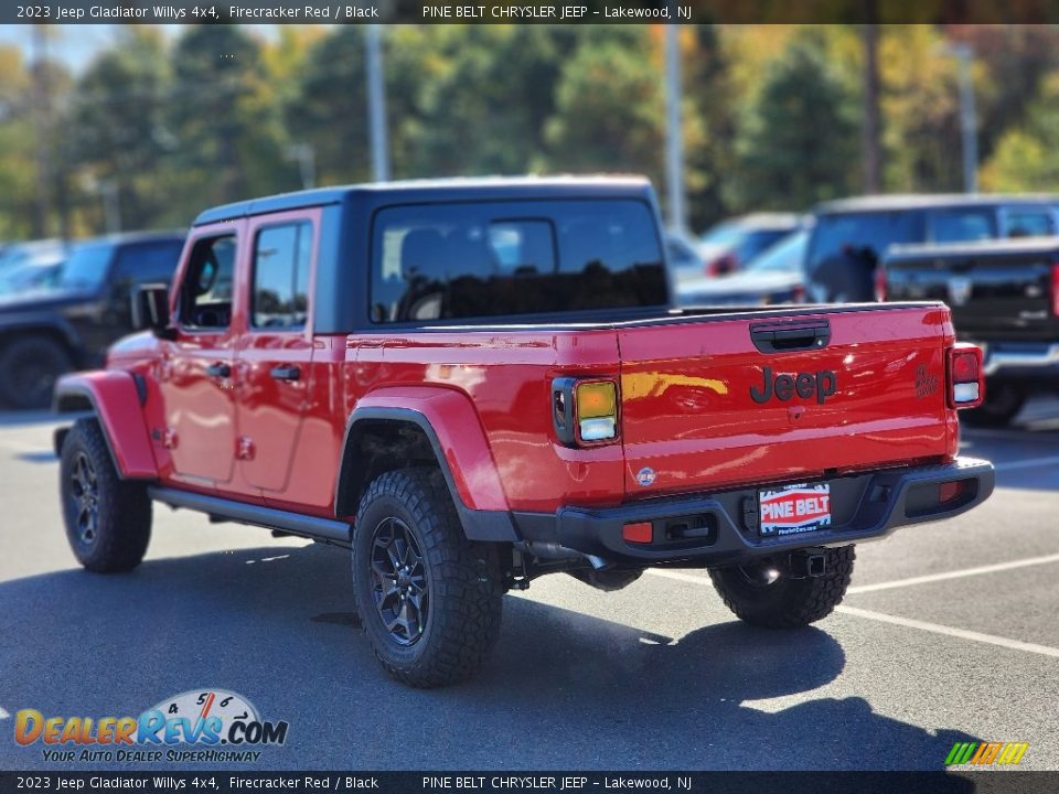 2023 Jeep Gladiator Willys 4x4 Firecracker Red / Black Photo #4