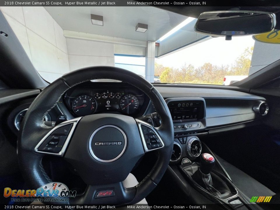 2018 Chevrolet Camaro SS Coupe Hyper Blue Metallic / Jet Black Photo #16