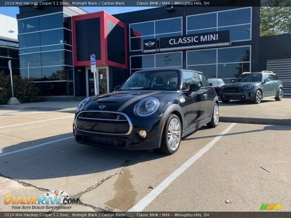 2019 Mini Hardtop Cooper S 2 Door Midnight Black / Carbon Black Photo #1