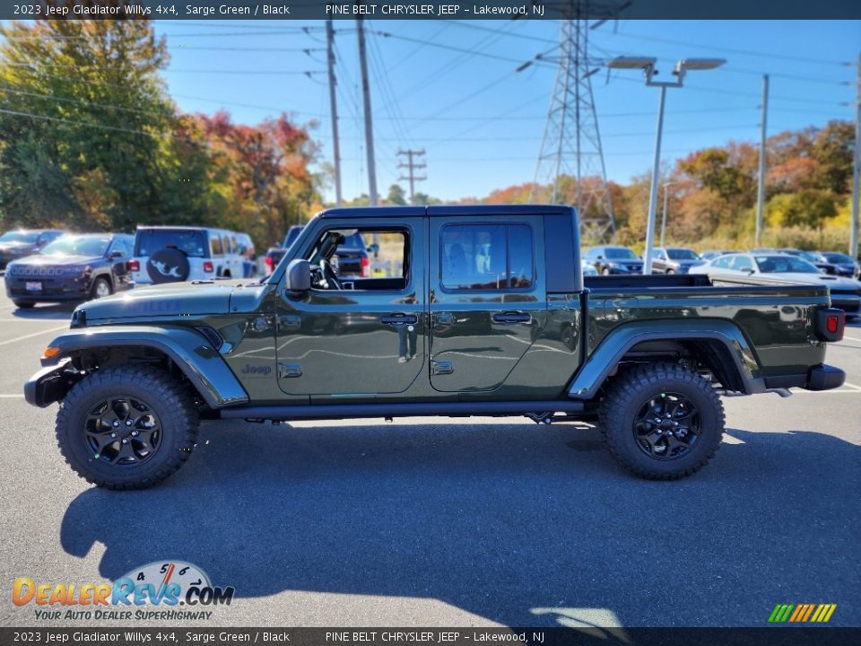 2023 Jeep Gladiator Willys 4x4 Sarge Green / Black Photo #3