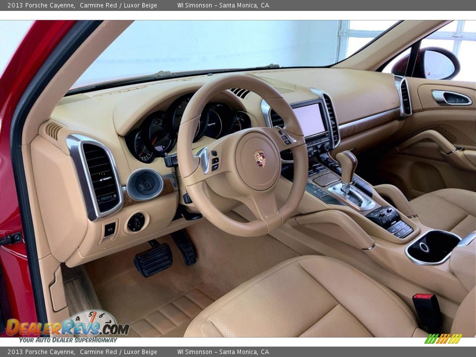 Luxor Beige Interior - 2013 Porsche Cayenne  Photo #13