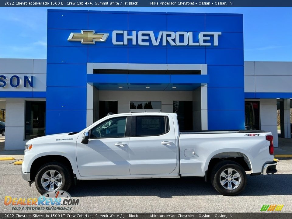 2022 Chevrolet Silverado 1500 LT Crew Cab 4x4 Summit White / Jet Black Photo #1