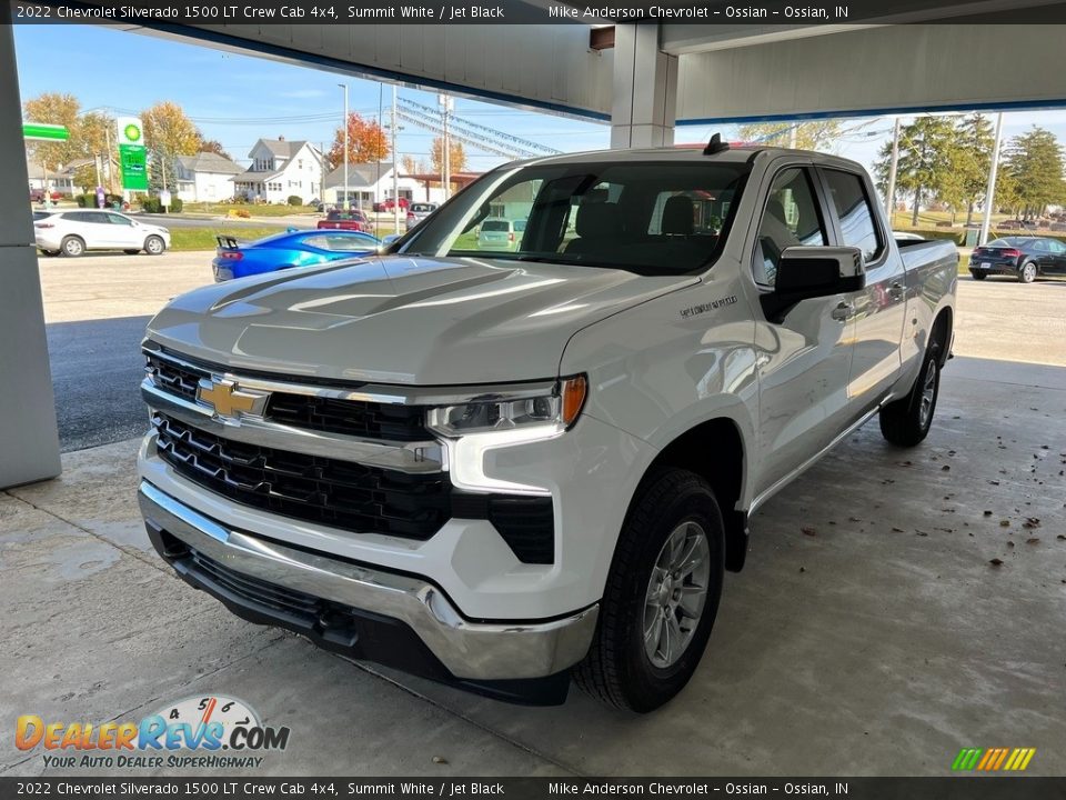 2022 Chevrolet Silverado 1500 LT Crew Cab 4x4 Summit White / Jet Black Photo #2