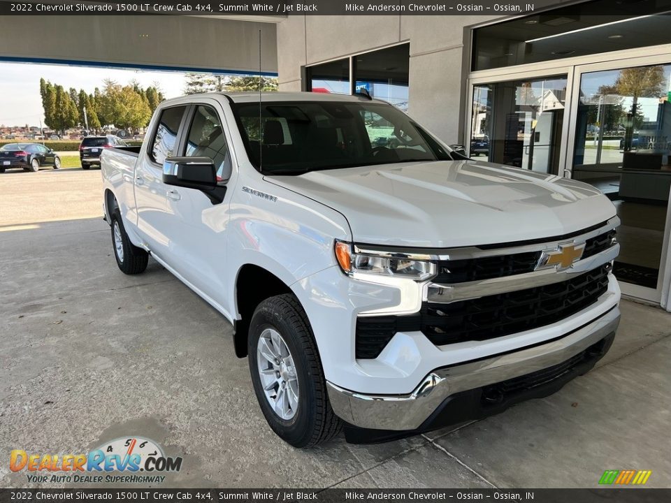 2022 Chevrolet Silverado 1500 LT Crew Cab 4x4 Summit White / Jet Black Photo #5