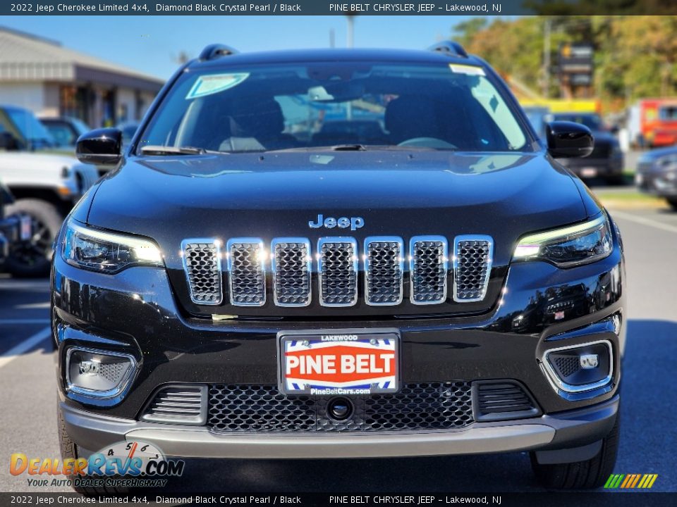 2022 Jeep Cherokee Limited 4x4 Diamond Black Crystal Pearl / Black Photo #2