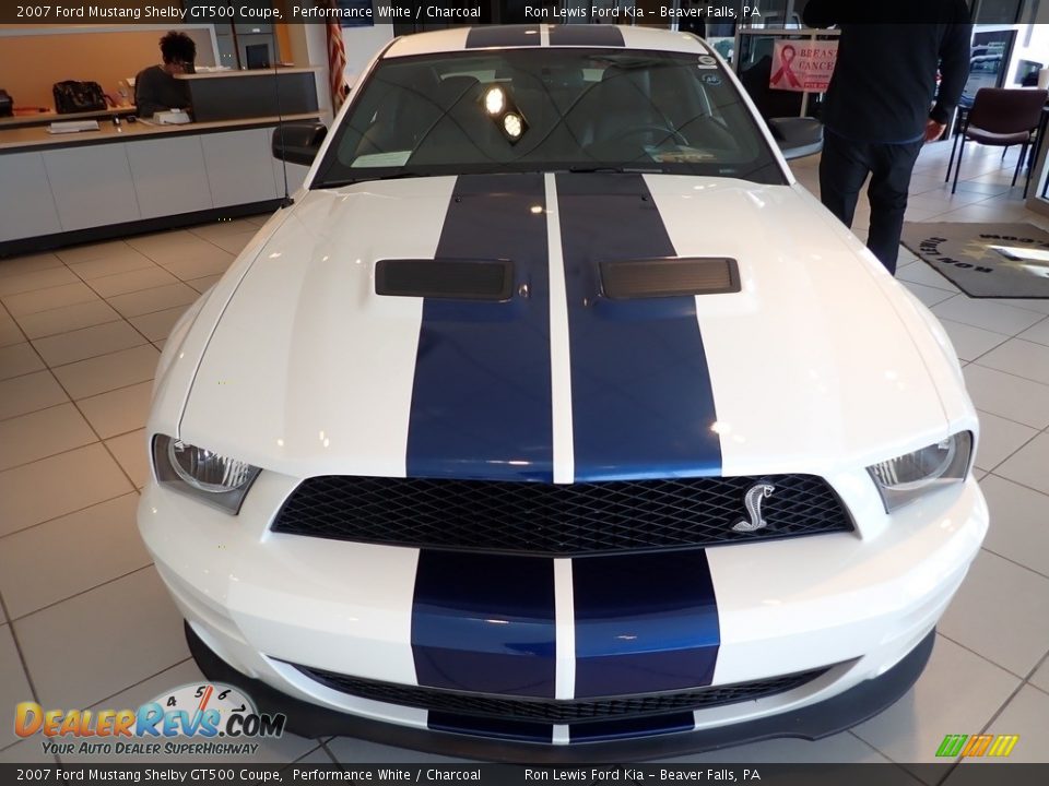 2007 Ford Mustang Shelby GT500 Coupe Performance White / Charcoal Photo #3