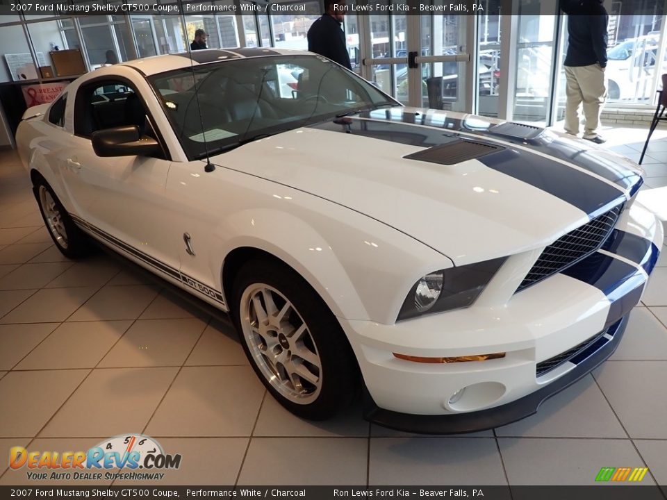 2007 Ford Mustang Shelby GT500 Coupe Performance White / Charcoal Photo #4