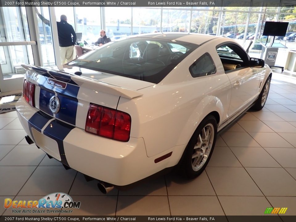 2007 Ford Mustang Shelby GT500 Coupe Performance White / Charcoal Photo #5