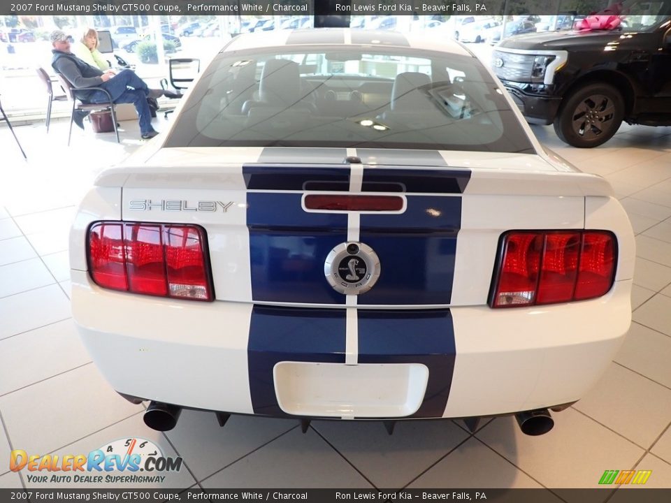 2007 Ford Mustang Shelby GT500 Coupe Performance White / Charcoal Photo #6