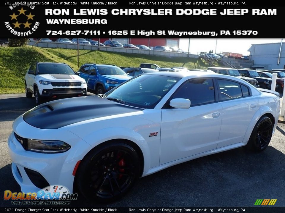 2021 Dodge Charger Scat Pack Widebody White Knuckle / Black Photo #1