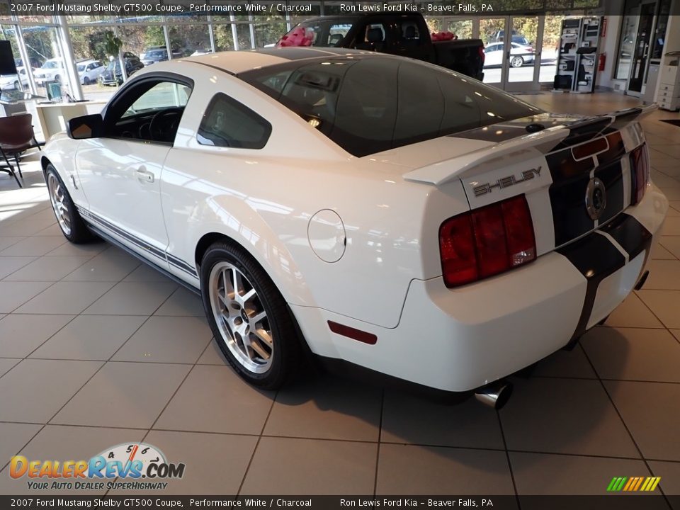 2007 Ford Mustang Shelby GT500 Coupe Performance White / Charcoal Photo #7