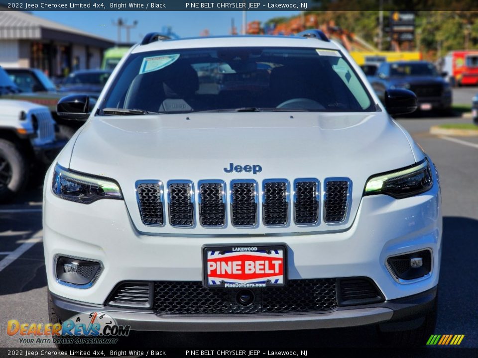 2022 Jeep Cherokee Limited 4x4 Bright White / Black Photo #2