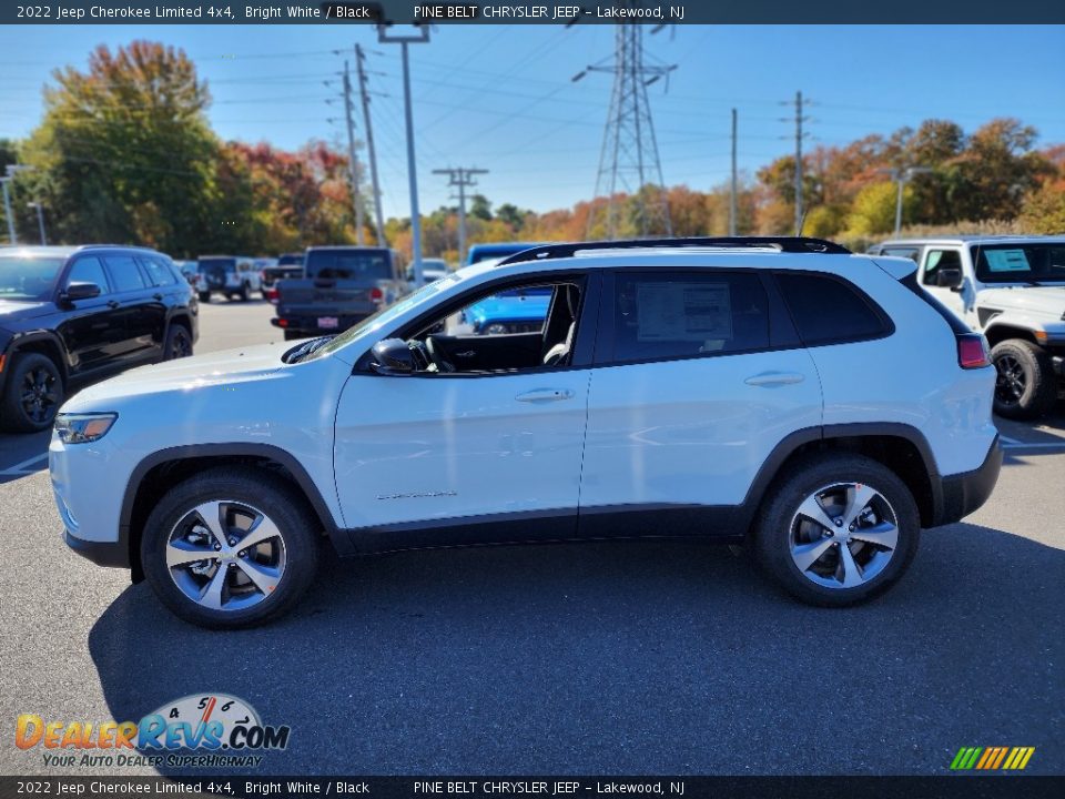 2022 Jeep Cherokee Limited 4x4 Bright White / Black Photo #3