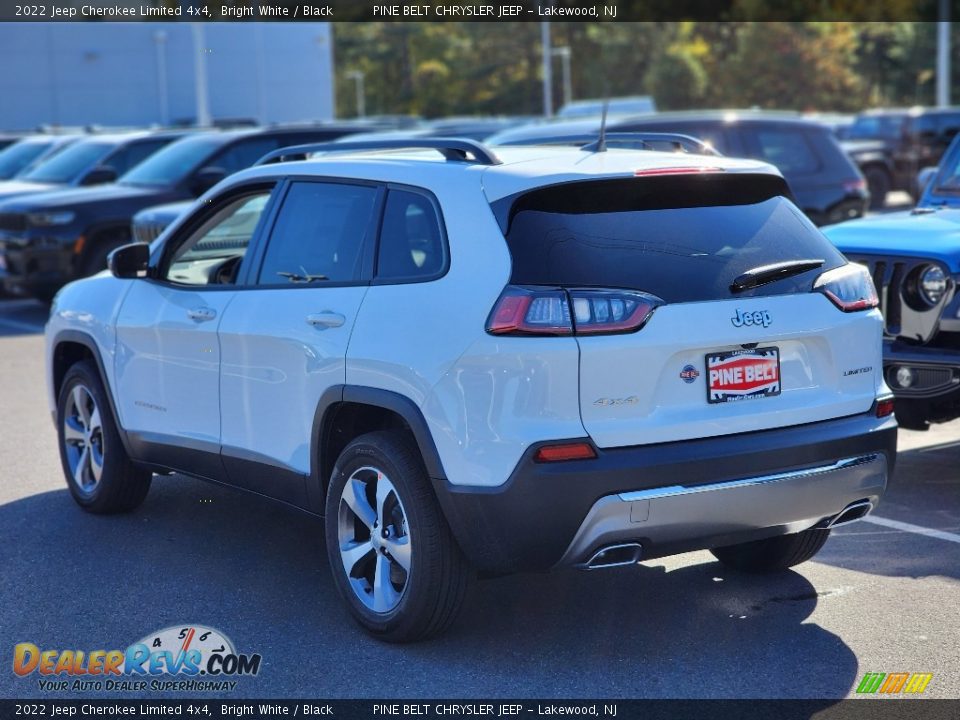 2022 Jeep Cherokee Limited 4x4 Bright White / Black Photo #4