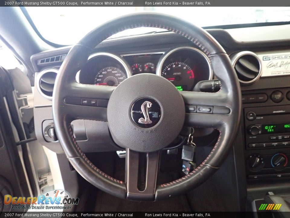 2007 Ford Mustang Shelby GT500 Coupe Performance White / Charcoal Photo #17