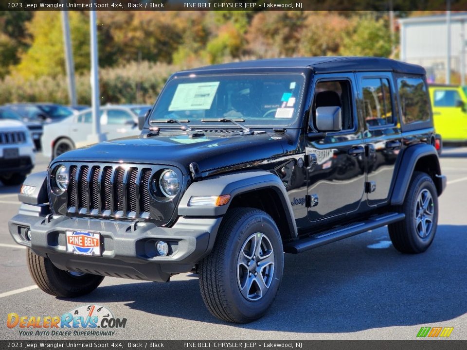 2023 Jeep Wrangler Unlimited Sport 4x4 Black / Black Photo #1