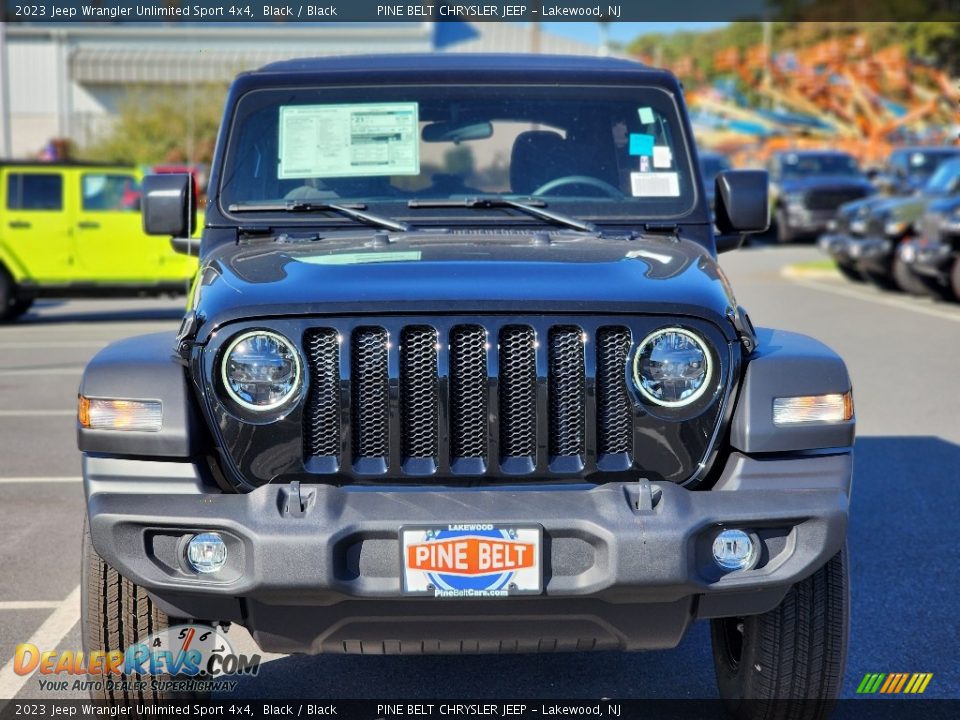 2023 Jeep Wrangler Unlimited Sport 4x4 Black / Black Photo #2