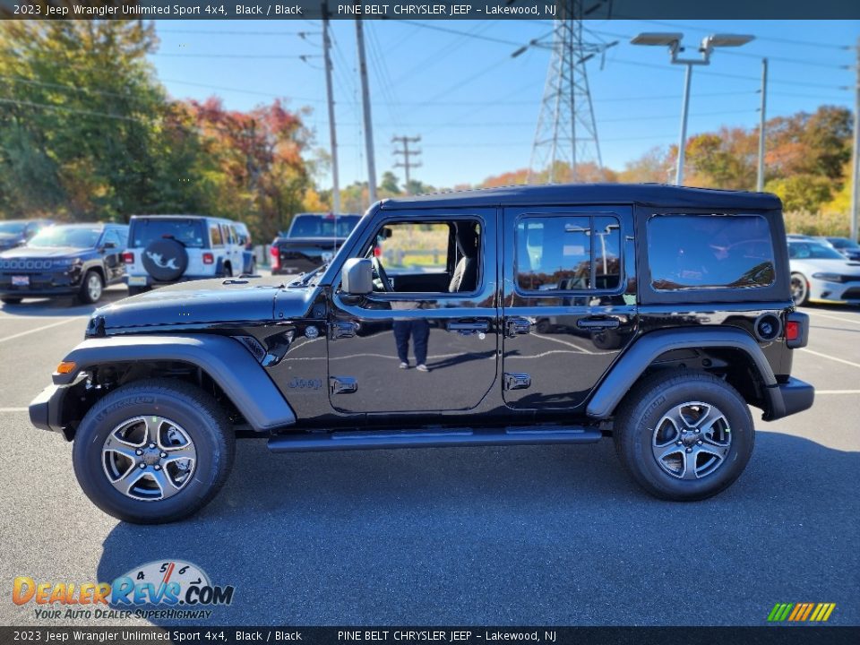 2023 Jeep Wrangler Unlimited Sport 4x4 Black / Black Photo #3