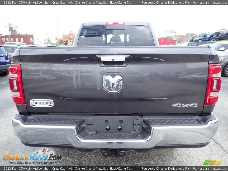 2022 Ram 3500 Limited Longhorn Crew Cab 4x4 Granite Crystal Metallic / Black/Cattle Tan Photo #4