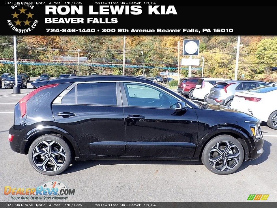 2023 Kia Niro SX Hybrid Aurora Black / Gray Photo #1